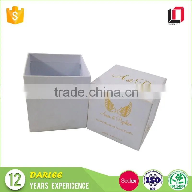 China suppliers wholesale square diwali decorative custom paper luxury candle box design with lids