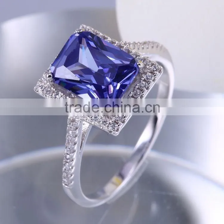 New fashion flower shape gold ring design 925 silver flower ring