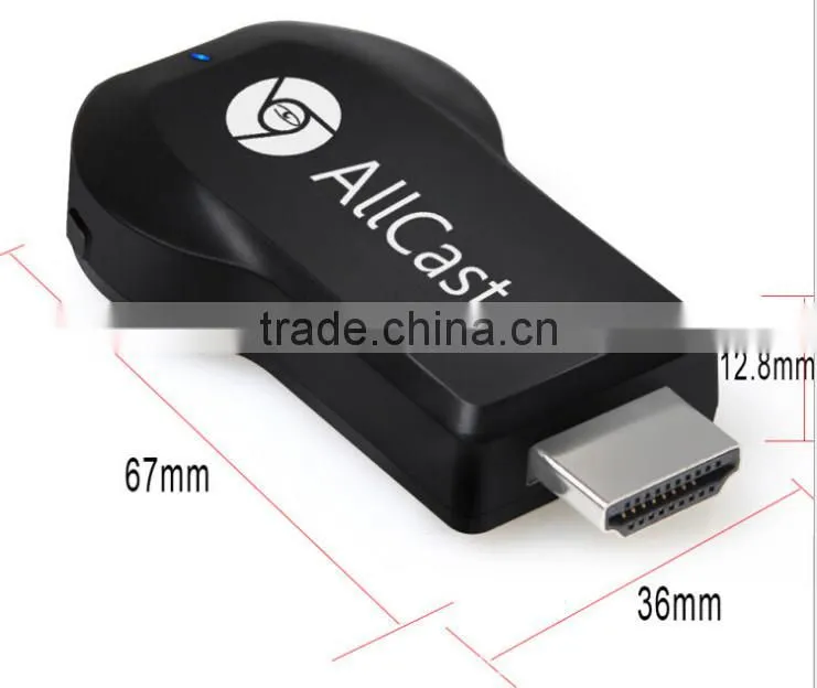 Bigway high quality hot sale wifi display dongle ezcast anycast miracast M2 android tv stick