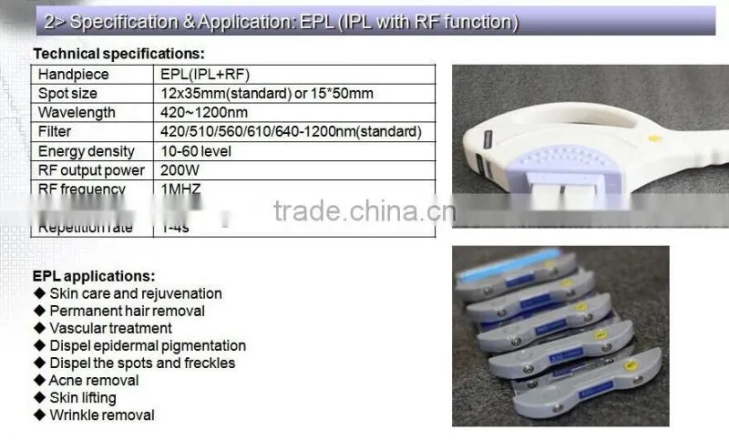 Apolomed 8-in-1 multifunction beauty machine e light ipl rf hair removal machine