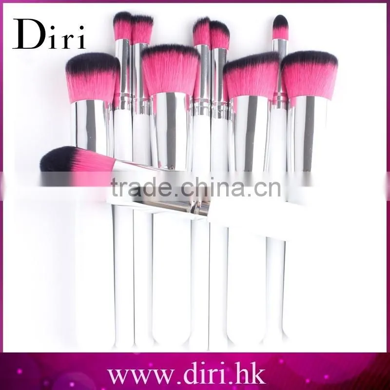 10pcs beauty needs cylinder makeup brush case kabuki makeup brush set