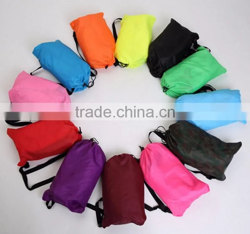 Fast filling drop bean shape waterproof Inflatable lazy sofa /bed/Hangout Lounge Sleeping Bag Inflatable Air Sofa