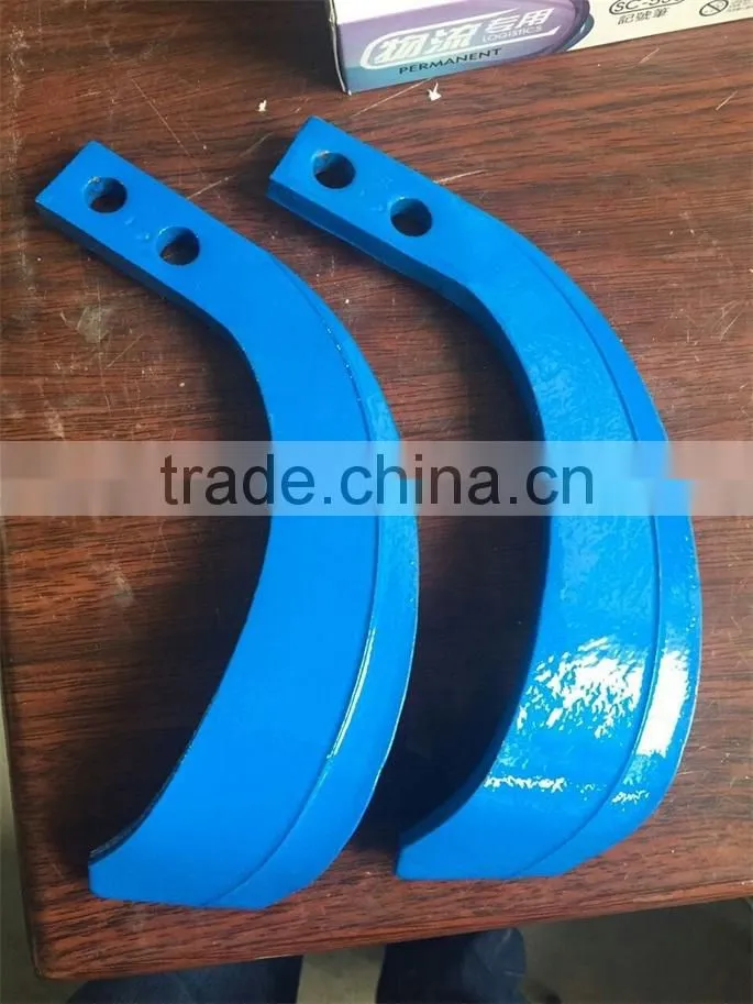 Walking tractor standard size iron black coulter blades