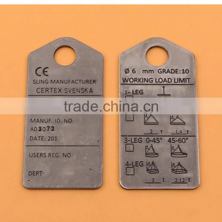 stainless steel custom logo printed tags