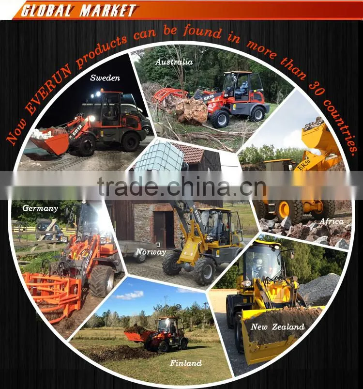 EVERUN Brand CE Approved 1.6ton mini Wheel Loader