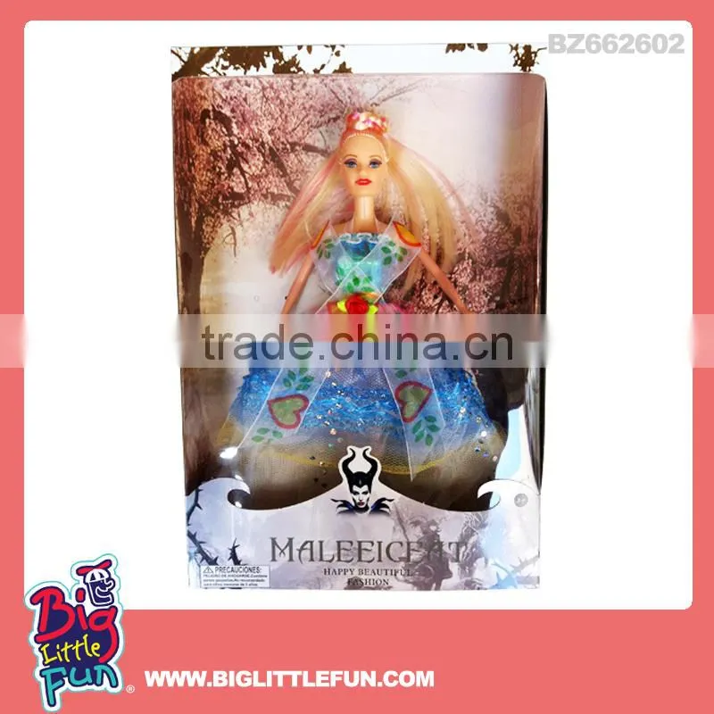11 inch solid children maleficent doll toy
