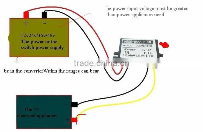 24V36V48V turn 12V3A power converter module DC-DC buck regulator 12V 15V to 55V switch module