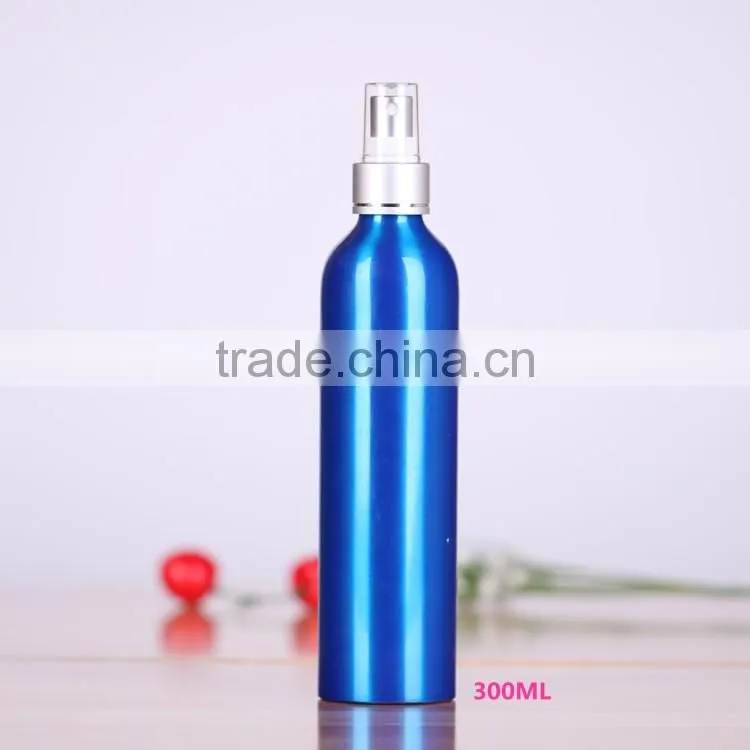 Wholesale 30ml-500ml cosmetic packaging bottle blue aluminum perfume bottle aluminum spray bottle