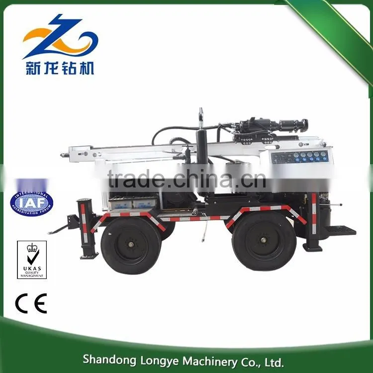 Economical Hot Exported 260m Portable Small Deep hydraulic water well drilling rig