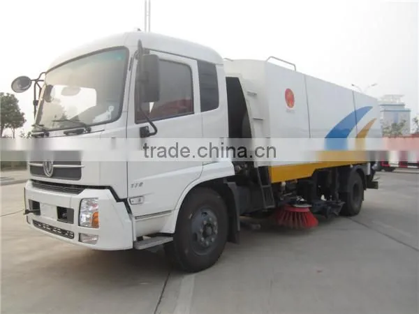 large dongfeng 6 wheel road sweepers for sale