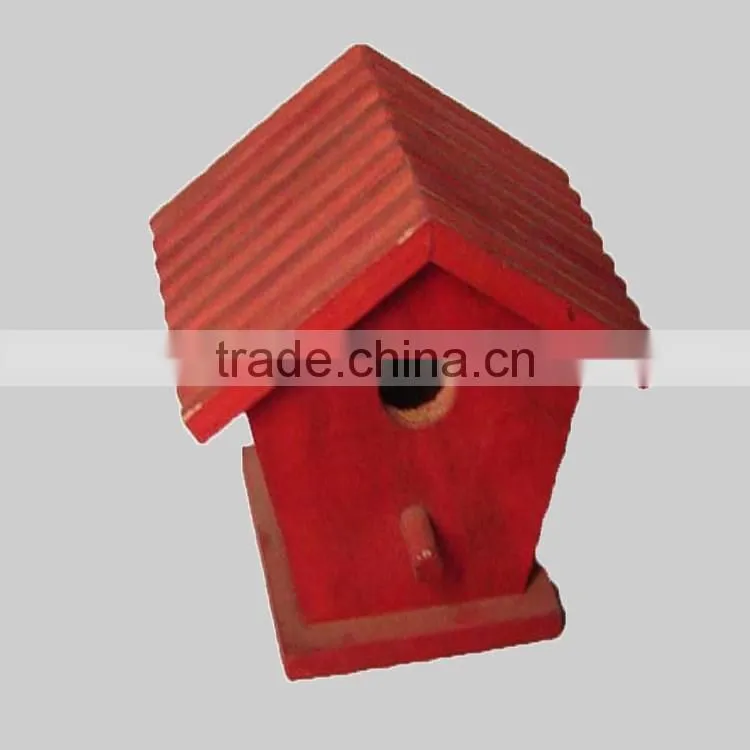 Eco-friendly Small Wood Crafts Wooden Decorated Bird House