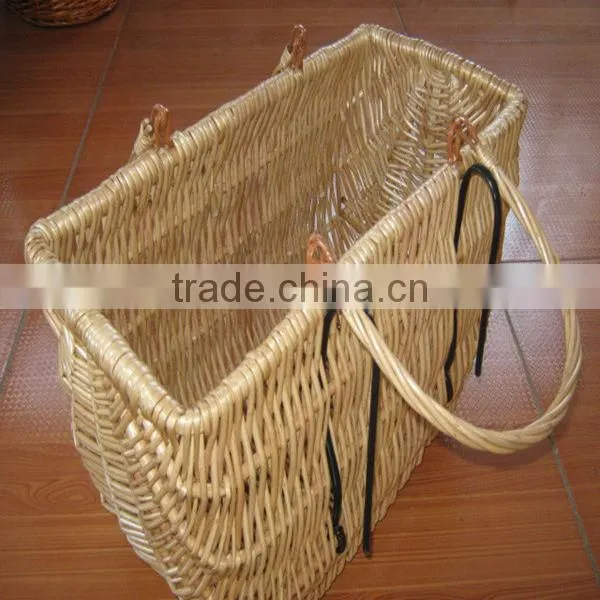 High Quality exquisite cheap wicker shopping basket with lid