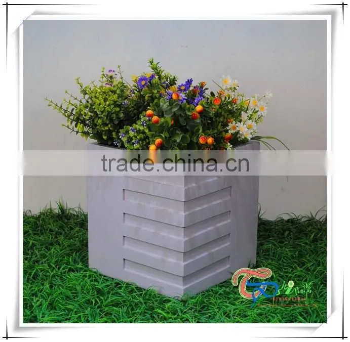 Fiberglass Rib Indoor flower pot