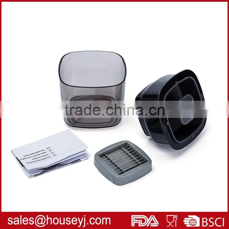 double function garlic press garlic chopper garlic crusher with sharp stainless steel blade and plastic tontainer