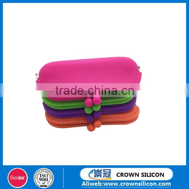 Cheap silicone purse wallet/ silicone coin purse/silicone pouch