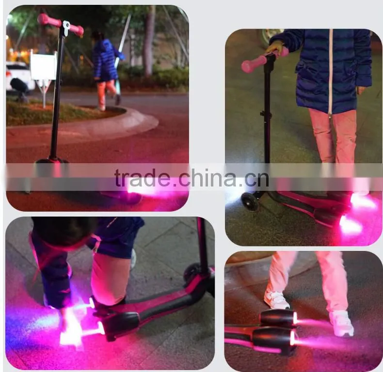 Latest Arrival Kids Electric Spray Scooter, 4.5inch 3 Wheel Electric Scooter With LED Light For Kids