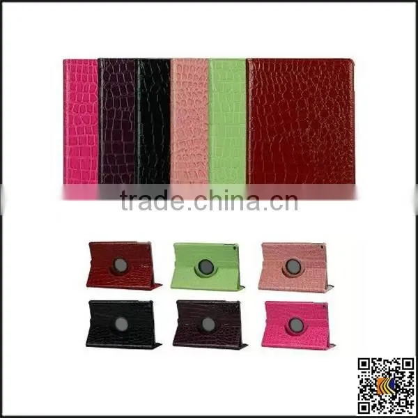 Crocodile pattern leather case flip leather case protective whirl covers for ipad air2