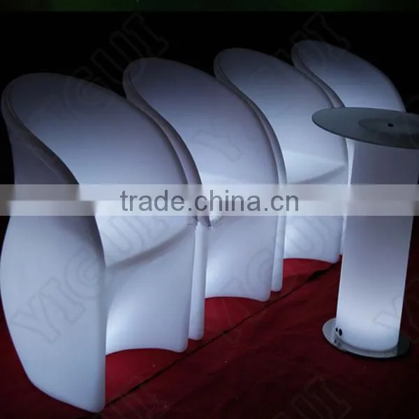 led round coffee table with 16 colors change by remote