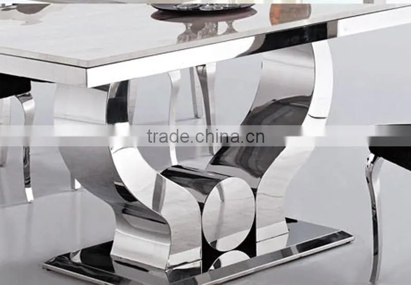 2015 Modern glass/marble dining table AH2197