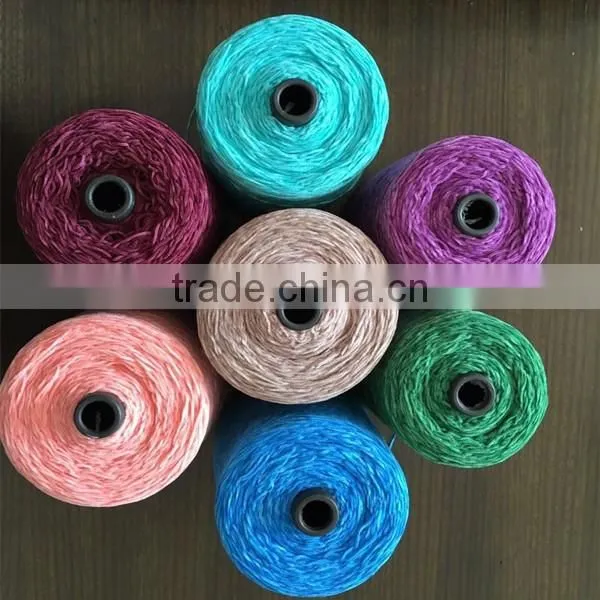 Wholesale dyed polyester chenille yarn Nm6 acrylic-like fancy yarn for sale