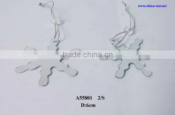 acrylic hanging snowflake decorations