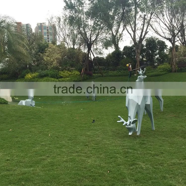 FRP reindeer landscape sculpture