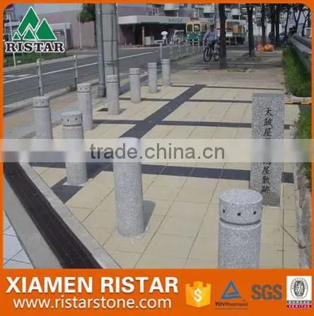 Square granite parking stone bollard stone pillar DIS-P027