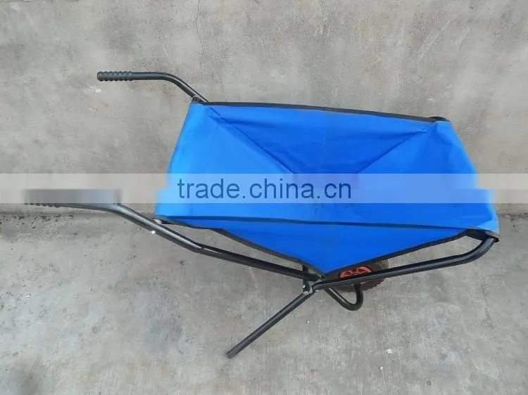 2016 hot selling folding fabric wheelbarrow used for lightweight stuff