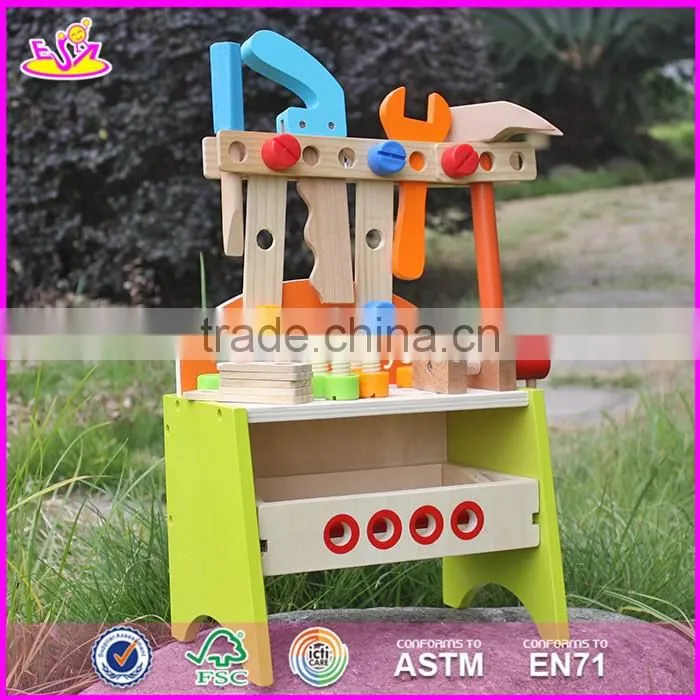 2017 New products preschool toy wooden kids tool bench W03D030