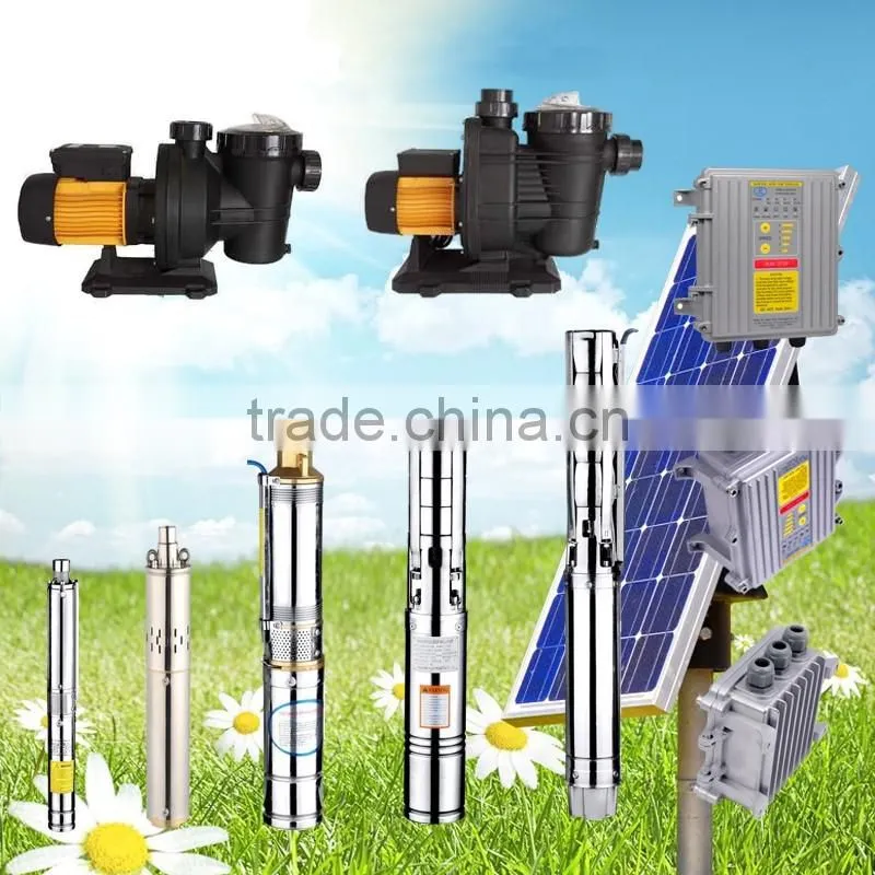 180W-3000W Solar Deep Well Pump, Solar Pool Pump, Brushless DC Pump,Solar water pump