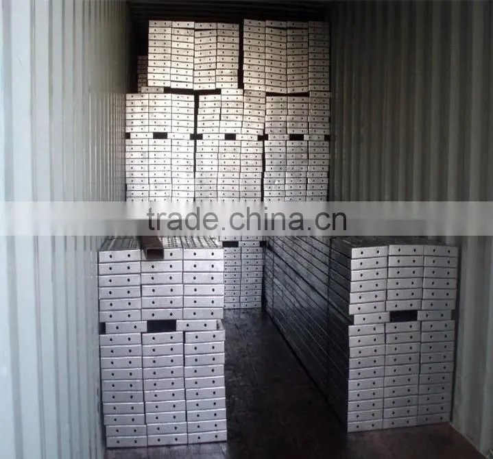 Q235/Q195 steel scaffolding boards /walking board for frame/ringlock/cuplock system