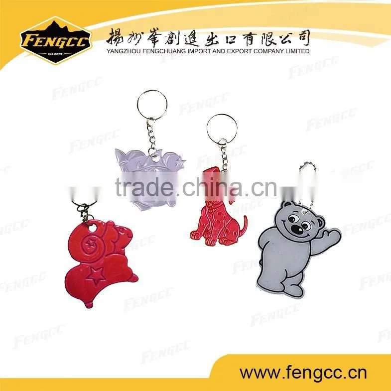 Eco-friendly Material Reflective Custom Keychain