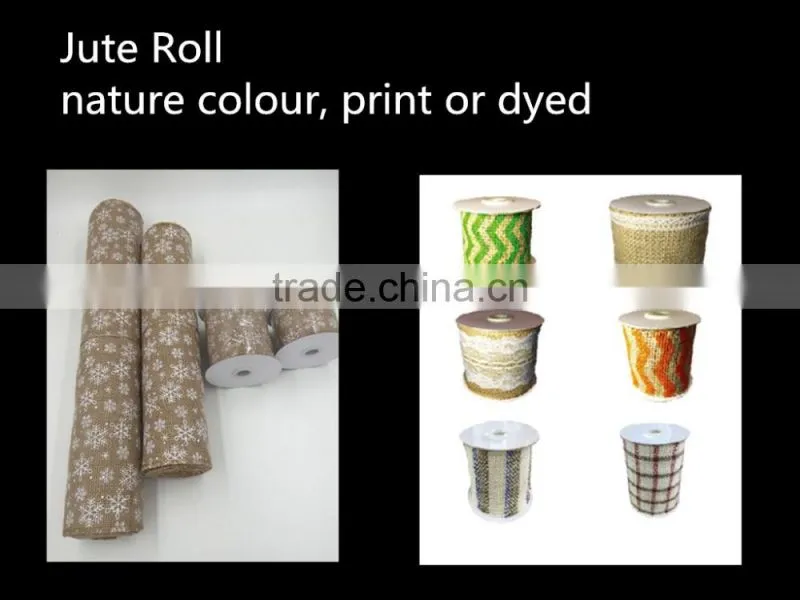 New style of nature jute fabric roll and eco-friendly QY 60