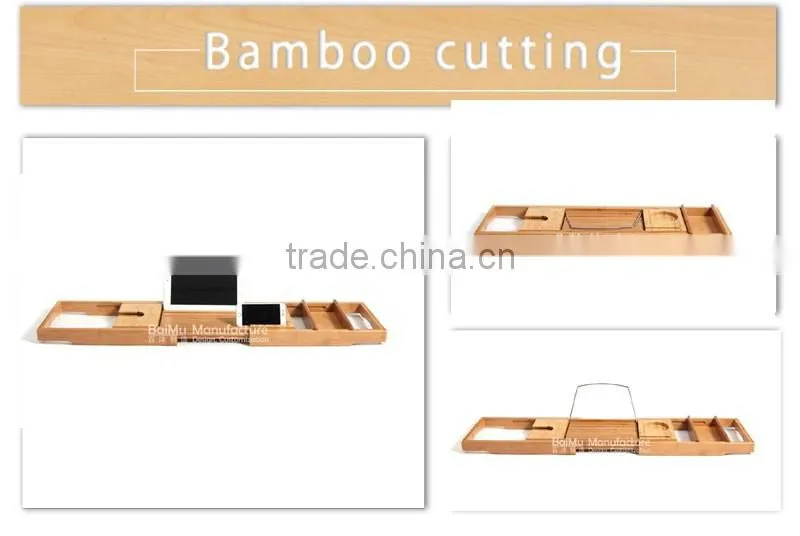 Aonong Bamboo slip bathtub caddy
