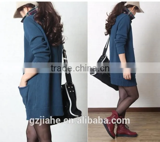 2014-2015Female fashion sweater women winter coat korean style dress