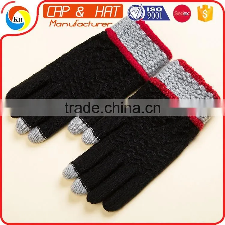 cotton Arcylic Glove Smart Phone Winter Warm Touch Screen Gloves Best Promotional Gift