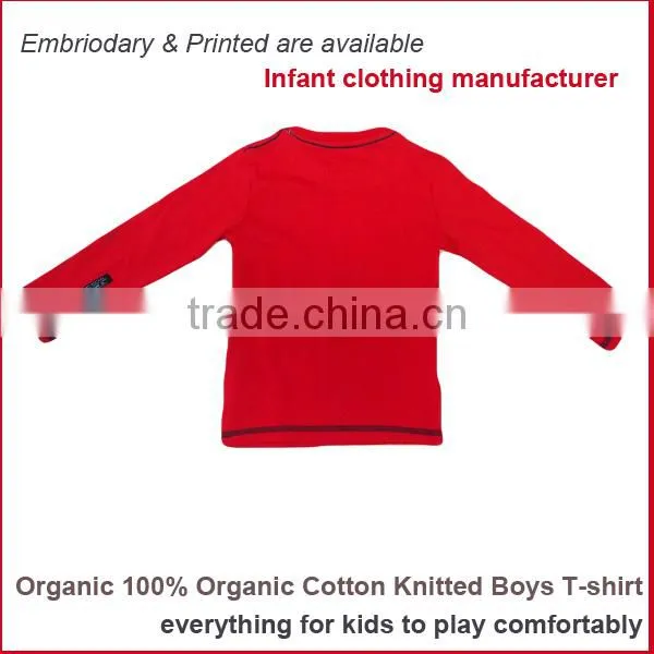infant clothing Organic Kid clothes animal long sleeve Cartoon Child T shirt