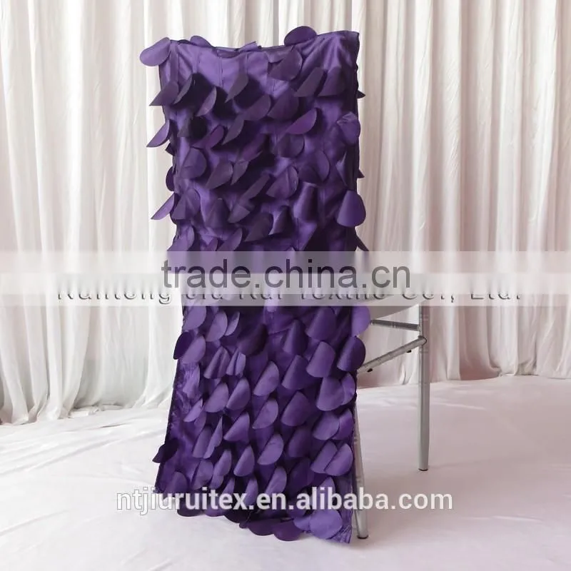 Luxury 3D Ruffled Taffeta Chiavari Chair Cover 2 Style For Choice 50PCS A Lot With Free Shipping