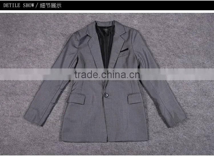 2016 office ladies suits slim cut ladies tuxedo pant suit