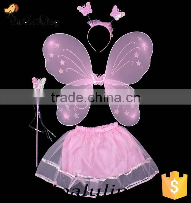 new products 2016 butterfly fairy wing girls party dress costume party supplies