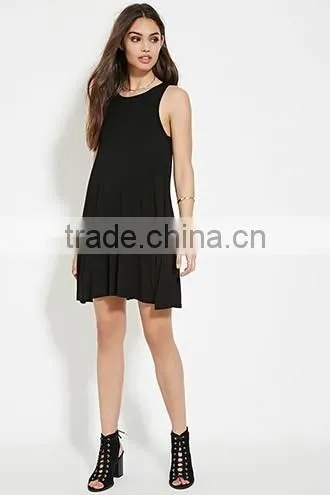 Cross with the a-line sleeveless dresses