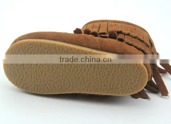 baby moccasins winter snow long tassel kids boots wholesale