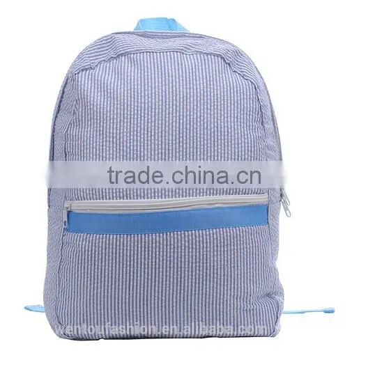 New design striped todder with Monogrmmed Seersucker Backpack