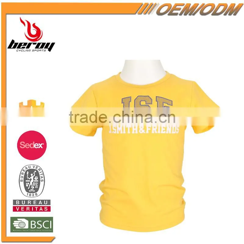 Comfort and Breathable Custom Printed Kids Short Sleeve T-shirt for Wholesale
