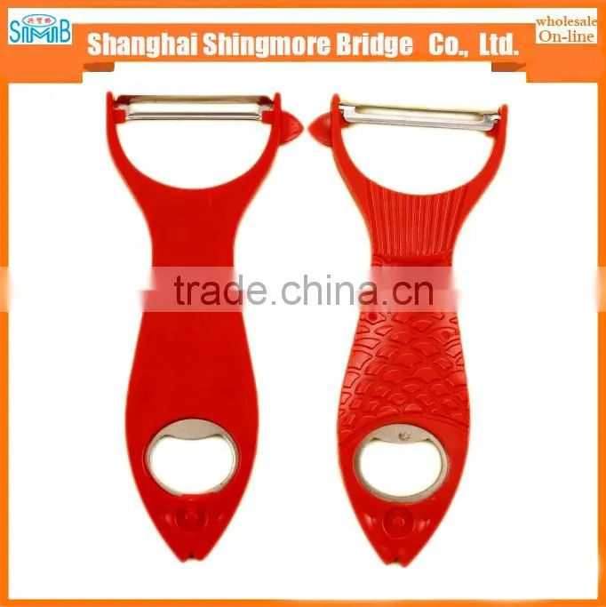 alibaba china hot sales stainless steel fruit peeler and bottle opener in low price