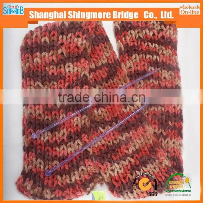 Chunky knitting yarns factory direct wholesale oeko tex certified acrylic yarn, pattern dyeing with acrylic yarn prices