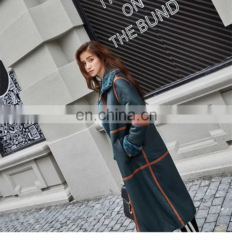 2017 Hot Selling Elegant Fashion Design Sheep Skin Leather Jacket
