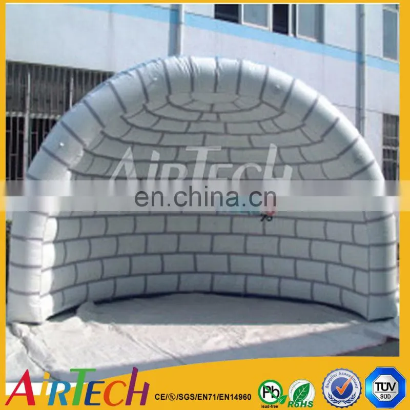 Fire resistant party tent clear, inflatable shell tent, tunnel tent for advertising event