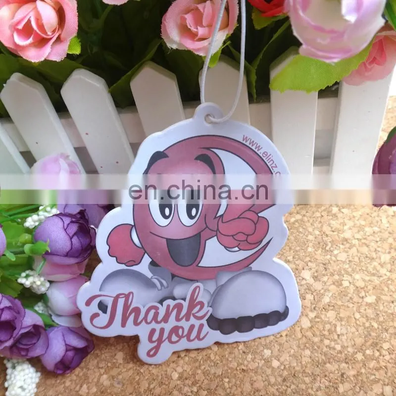 hot sale promotion gift paper car air freshener/paper card scent air freshener