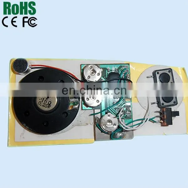 Music recording audio chip for cards
